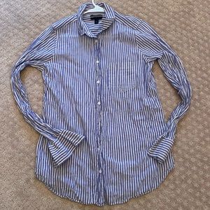 Lightweight Boy Fit Striped Oxford (10T)